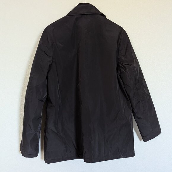 Kenneth Cole Men's Double Breasted Winter Rain Peacoat Removable Bib Black L - Picture 9 of 13